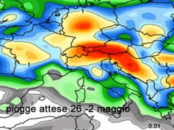 anomalie piogge previste 26-2 Maggio