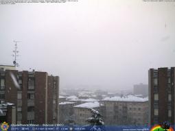 Nevica a Bologna con disagi alla circolazione