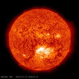 Le macchie solari, riprese dalla NASA