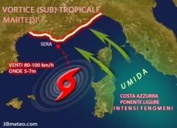 Il ciclon Rolf porterà nuovi intensi fenomeni in Liguria