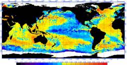 Disposizione delle anomalie superficiali marine: si nota il tripolo atlantico