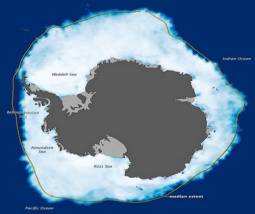 La situazione ai primi di Ottobre dei ghiacci antartici