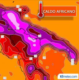 Gran caldo tra Puglia e Basilicata