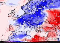 Rigurgito invernale per gran parte d Europa, temperature sotto media, pericolo gelate