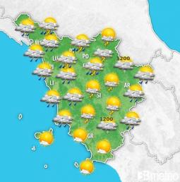 Nuovo peggioramento giovedì in Toscana