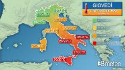 Meteo Italia - Prossima settimana con temperature bizzarre, tra caldo estivo e fresco autunnale. I valori attesi