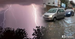 Cronaca meteo diretta - Puglia, violento nubifragio a Taranto. Crolla solaio in una scuola, tragedia sfiorata - Video