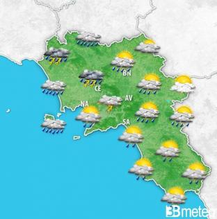 Meteo Campania - Addio all assaggio estivo, entro il 1 maggio tornano pioggia, temporali e calo termico. Ecco le previsioni