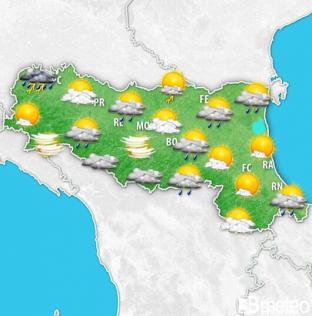 Meteo Emilia Romagna. Settimana a tratti instabile, tra temporali e schiarite con clima caldo