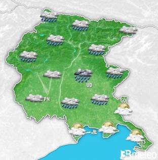 Meteo Friuli VG. Anticiclone in declino, tornano piogge e rovesci, specie da mercoled&amp;igrave;
