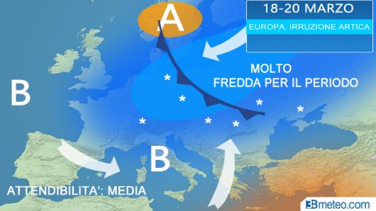 18-20 Marzo, ondata di freddo per l'Europa