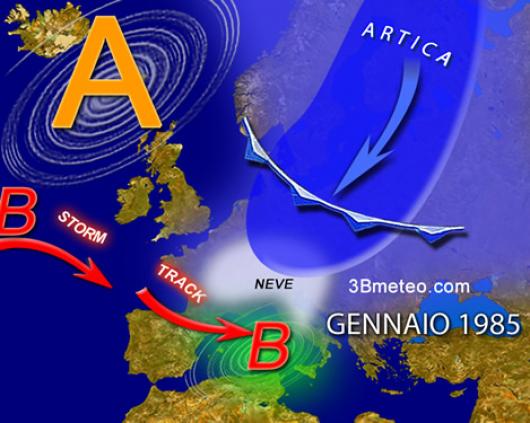 1985: situazione meteo in Europa