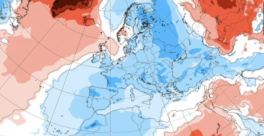 29 dicembre-5 gennaio: anomalie temperature 