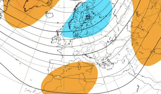 3-10 novembre: anomalie geopotanziale a 500 hPa