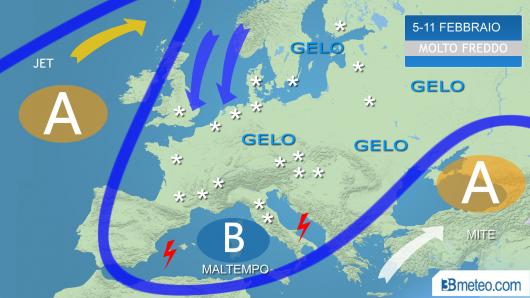 4-11 Febbraio Europa nella morsa del gelo e della neve