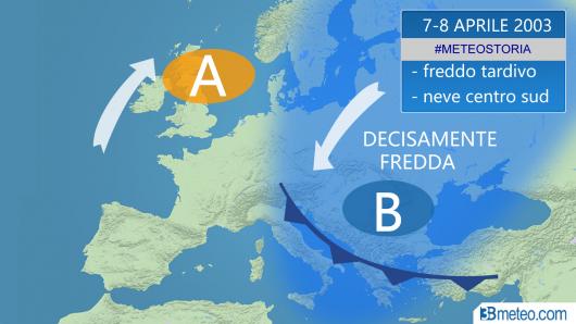 7-8 Aprile 2003: ondata di freddo