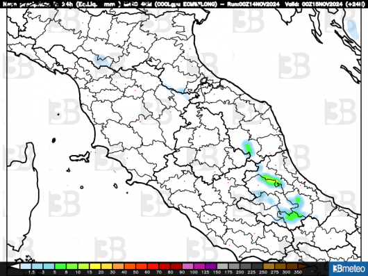Accumuli di neve previsti fino a questa sera