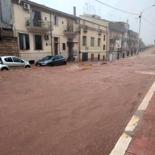 Allagamenti a San Marco in Lamis (Fonte Foggiatoday)
