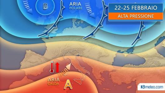 Alta pressione e clima anomalo fino a martedì