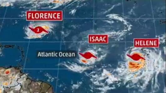 Altri due uragani atlantici, Isaac ed Helene 