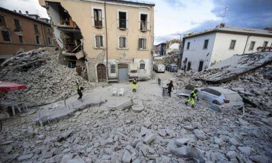 Amatrice semi distrutta (Fonte: Panorama)