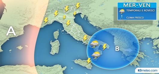 Ancora fenomeni nei prossimi giorni