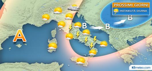 Ancora rischio qualche temporale prossimi giorni