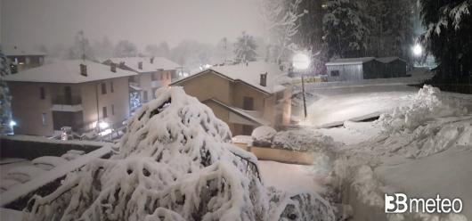 Ancora tanta neve in Arrivo, fino a bassa quota tra lunedì e martedì