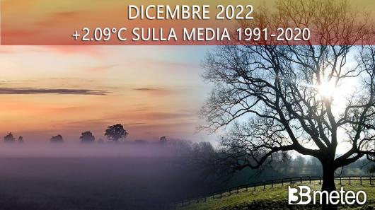 anomalia termica dicembre 2022
