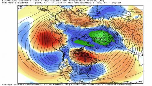 anomalie di geopotenziale 