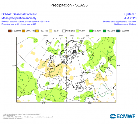 Anomalie temperature estate 2026