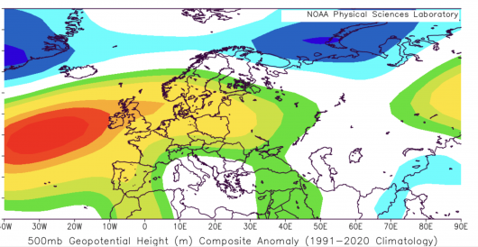 anomalie geopotenziale in dicembre