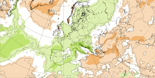 anomalie precipitazioni attese dopo metà novembre