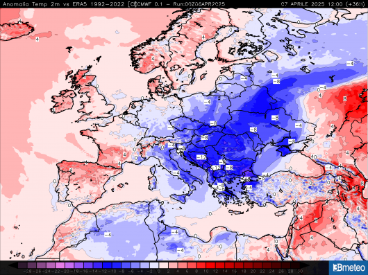 anomalie temperatura attese in avvio settimana
