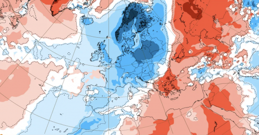 anomalie temperature 5-12 gennaio