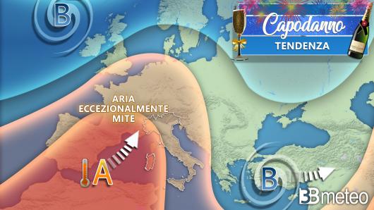 Anticiclone africano di fine anno e Capodanno
