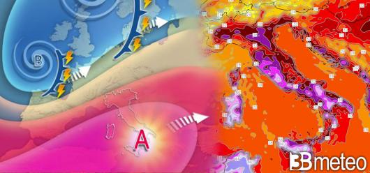 Apice del caldo picchi oltre i 45°C