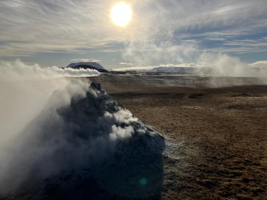 Area vulcanica nel nord dell'Islanda
