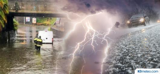 Avviso meteo per forte maltempo a inizio settimana