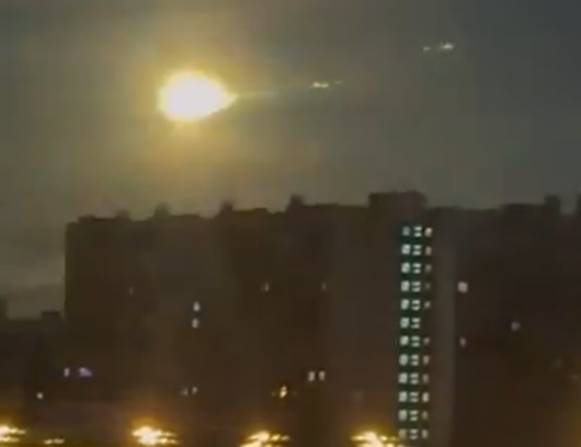 Bolide di fuoco a Mosca