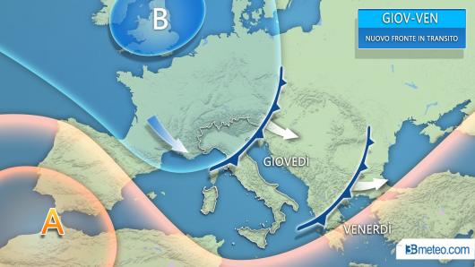 Breve fase anticiclonica, nuovo peggioramento tra giovedì e venerdì