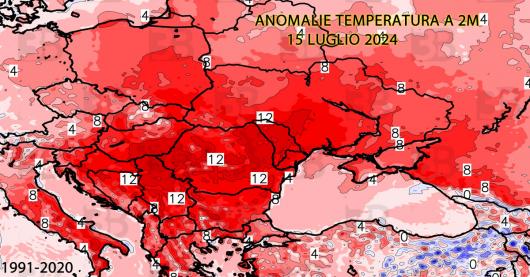 caldo intenso atteso tra Europa orientale e Russia occidentale