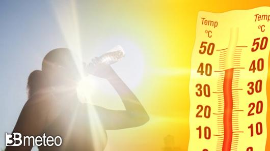 Caldo intenso nella seconda parte della settimana, punte di 40°C nel weekend