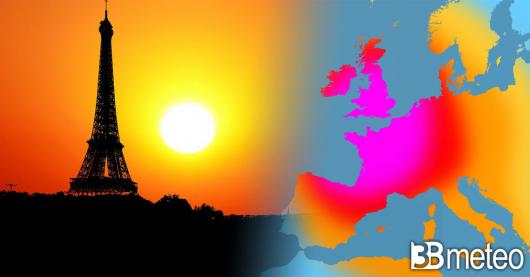 Caldo intenso, ora tocca alla Francia e al Regno Unito, Parigi e Londra rischiano i 40°C