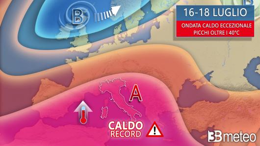 Caldo record in arrivo sull'Italia