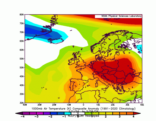 caldo record in Europa
