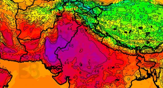 caldo record tra India e Pakistan