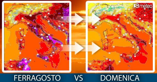 Calo termico atteso nel weekend, la massime viste dai modelli