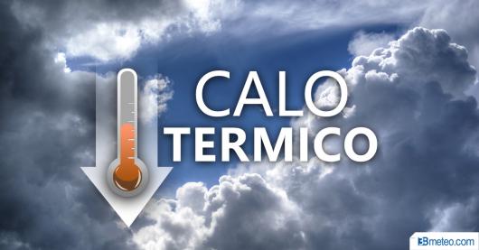 Calo termico tra domenica e lunedì