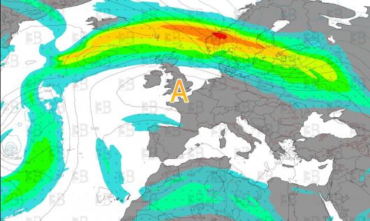 cambio di scenario con jet stream alto